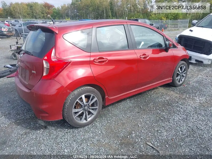 2018 NISSAN NOTE VIN 3N1CE2CP7JL356858 — фото 4