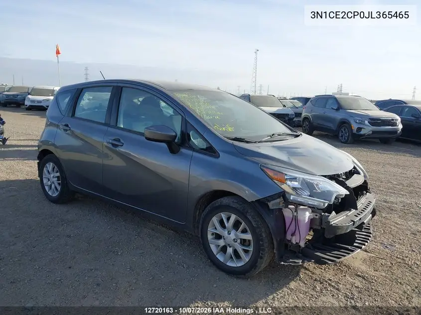 NISSAN NOTE 2018, VIN 3N1CE2CP0JL365465