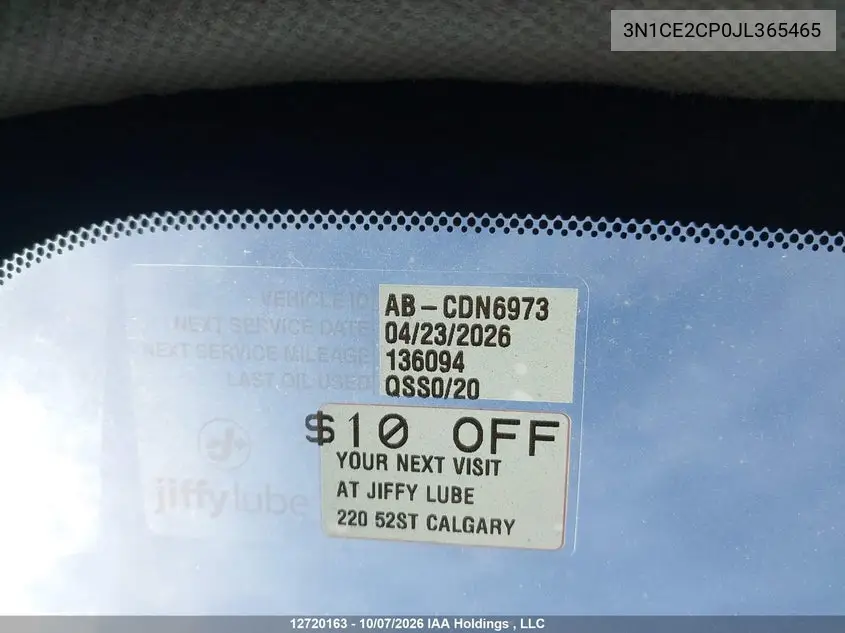 2018 NISSAN NOTE VIN 3N1CE2CP0JL365465 — фото 22