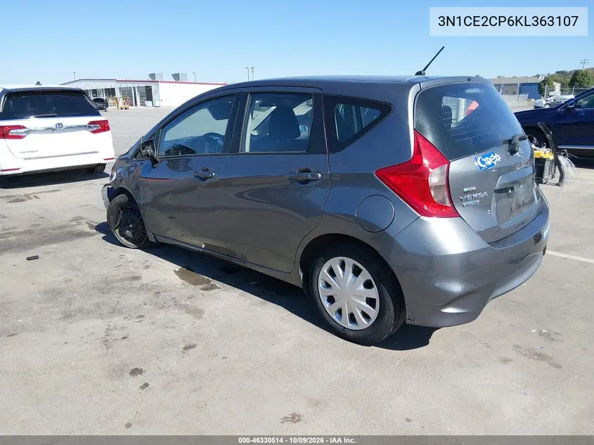 2019 NISSAN NOTE VIN 3N1CE2CP6KL363107 — фото 3