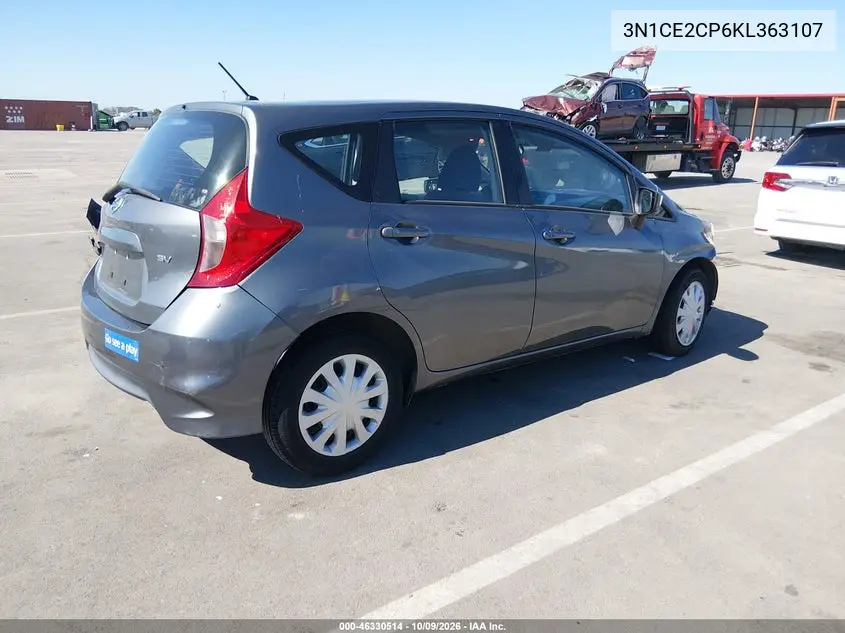 2019 NISSAN NOTE VIN 3N1CE2CP6KL363107 — фото 4