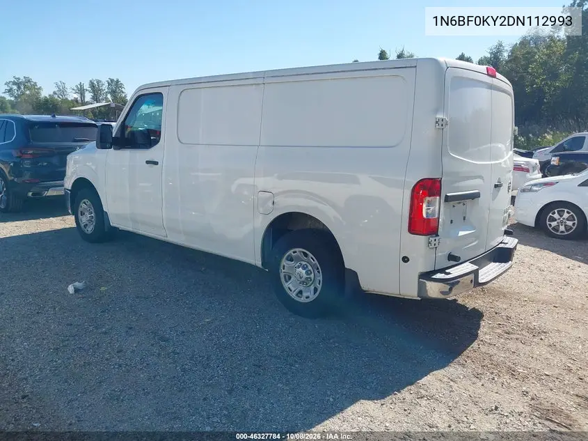2013 NISSAN NV VIN 1N6BF0KY2DN112993 — фото 3