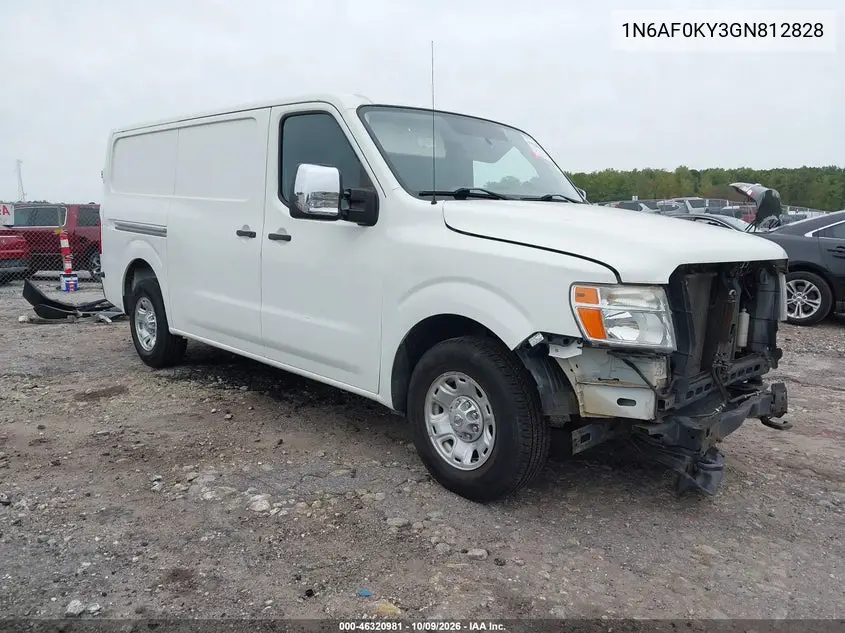 NISSAN NV 2016, VIN 1N6AF0KY3GN812828