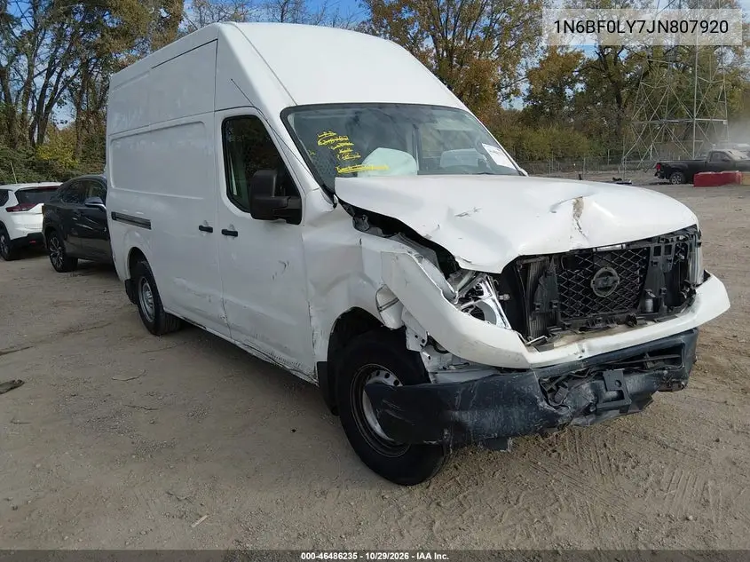 NISSAN NV 2018, VIN 1N6BF0LY7JN807920