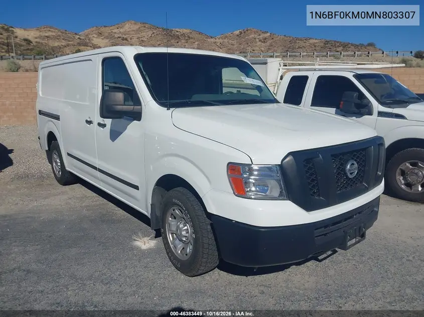 NISSAN NV 2021, VIN 1N6BF0KM0MN803307