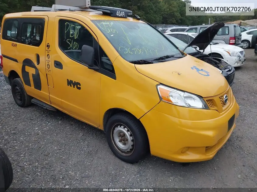 NISSAN NV200 2014, VIN 3N8CM0JT0EK702706