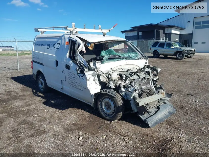 NISSAN NV200 2015, VIN 3N6CM0KN4FK730793