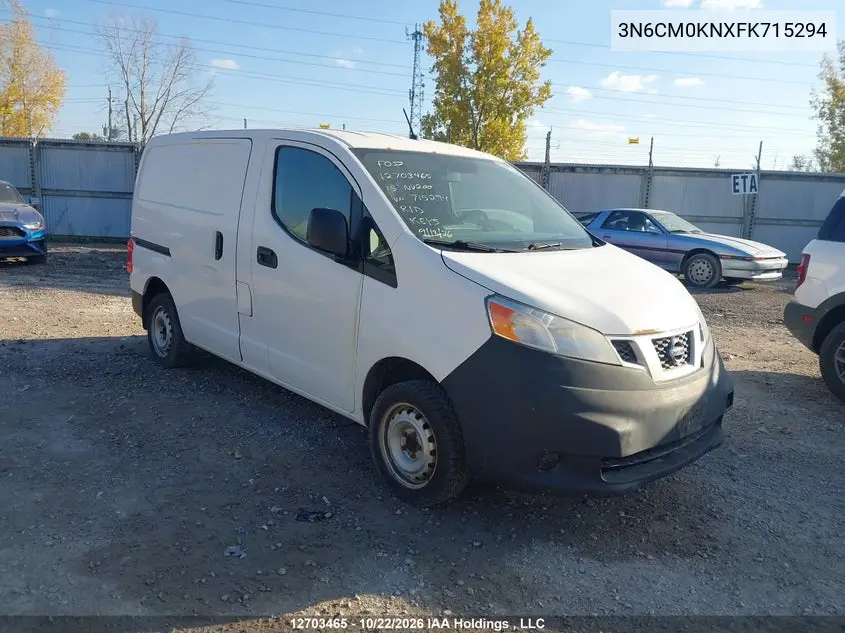 NISSAN NV200 2015, VIN 3N6CM0KNXFK715294