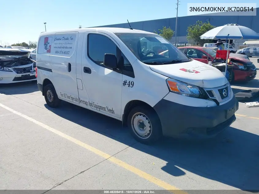 NISSAN NV200 2018, VIN 3N6CM0KNXJK700514