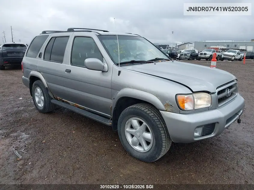 NISSAN PATHFINDER 2001, VIN JN8DR07Y41W520305
