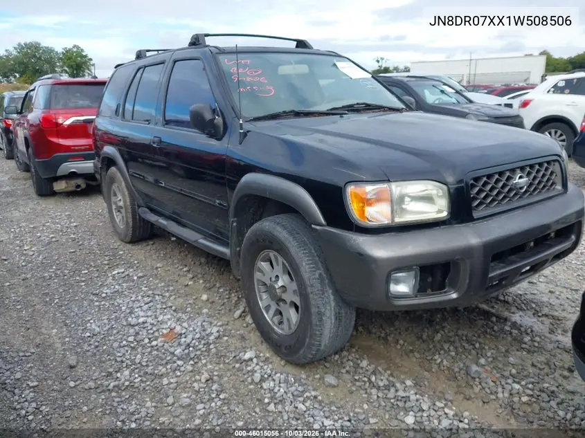 NISSAN PATHFINDER 2001, VIN JN8DR07XX1W508506