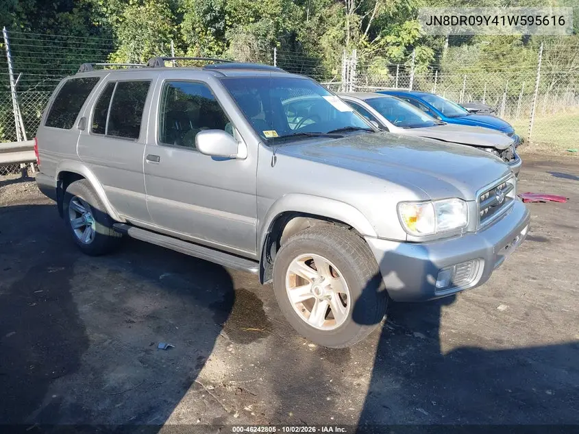 NISSAN PATHFINDER 2001, VIN JN8DR09Y41W595616