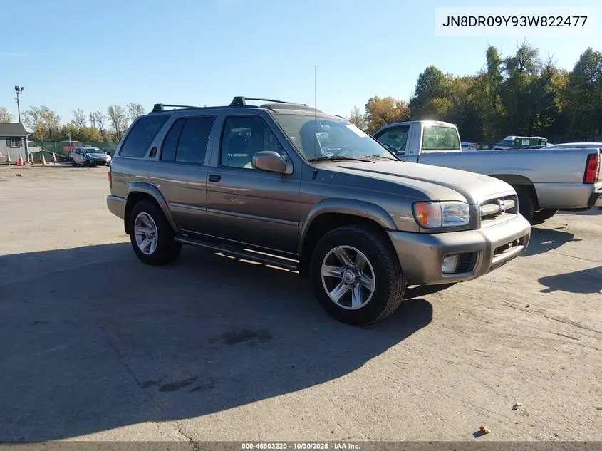 NISSAN PATHFINDER 2003, VIN JN8DR09Y93W822477