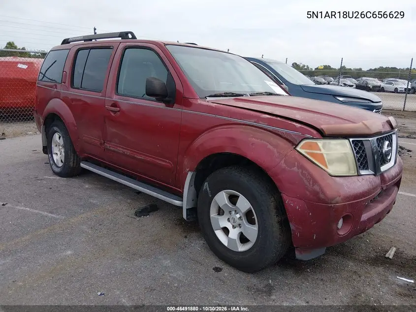 NISSAN PATHFINDER 2006, VIN 5N1AR18U26C656629