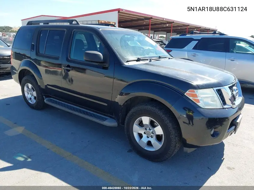 NISSAN PATHFINDER 2008, VIN 5N1AR18U88C631124
