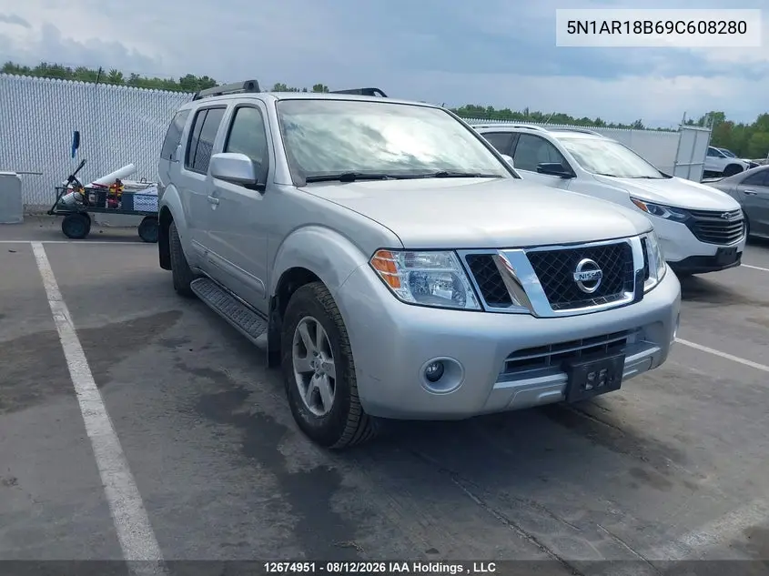 NISSAN PATHFINDER 2009, VIN 5N1AR18B69C608280
