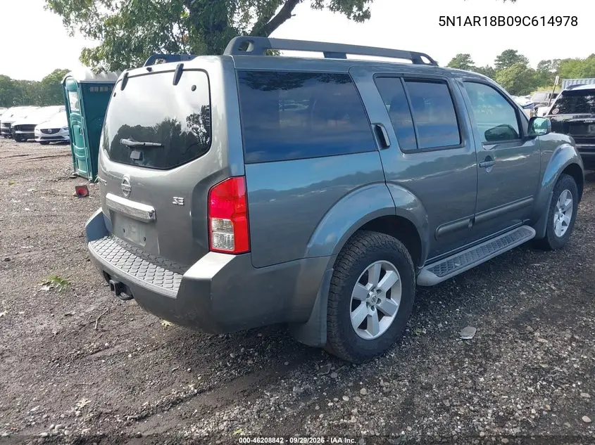 2009 NISSAN PATHFINDER VIN 5N1AR18B09C614978 — фото 4