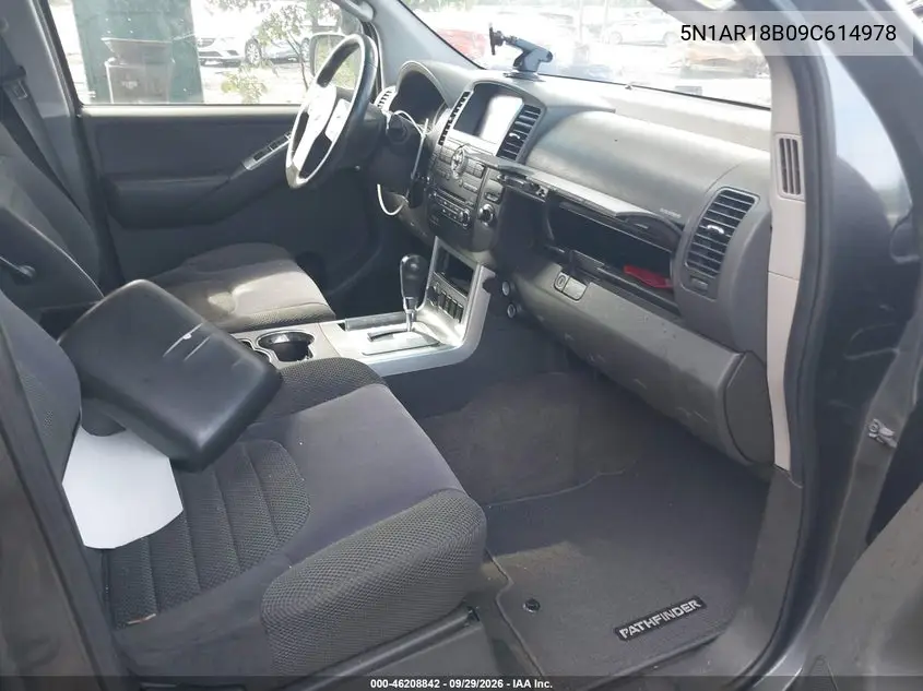 2009 NISSAN PATHFINDER VIN 5N1AR18B09C614978 — фото 5