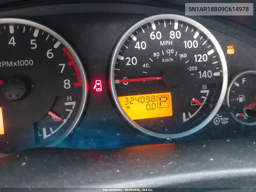 2009 NISSAN PATHFINDER VIN 5N1AR18B09C614978 — фото 7