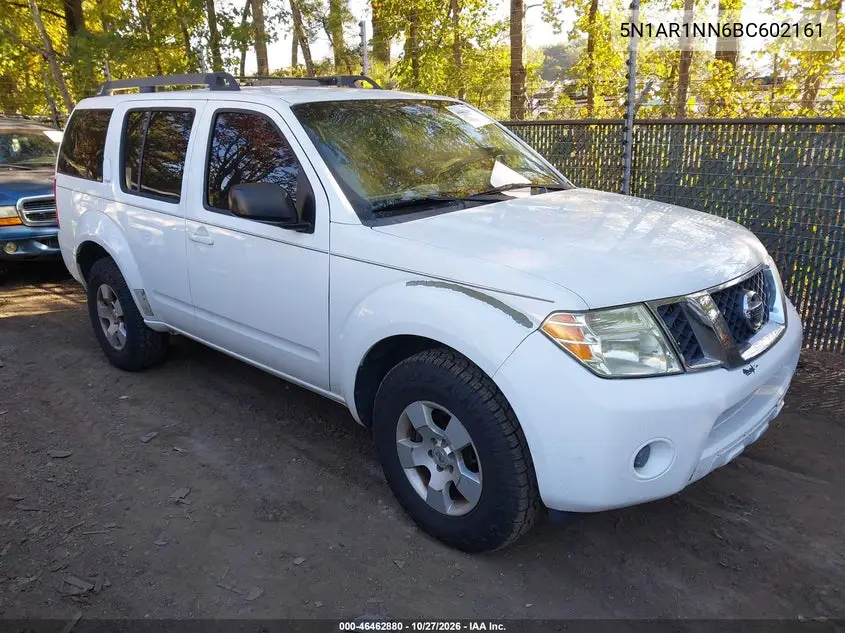 NISSAN PATHFINDER 2011, VIN 5N1AR1NN6BC602161