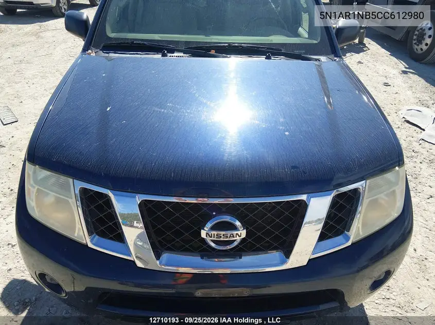 2012 NISSAN PATHFINDER VIN 5N1AR1NB5CC612980 — фото 10