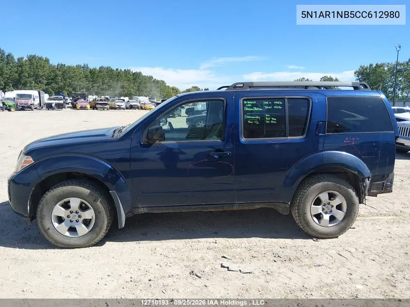 2012 NISSAN PATHFINDER VIN 5N1AR1NB5CC612980 — фото 14