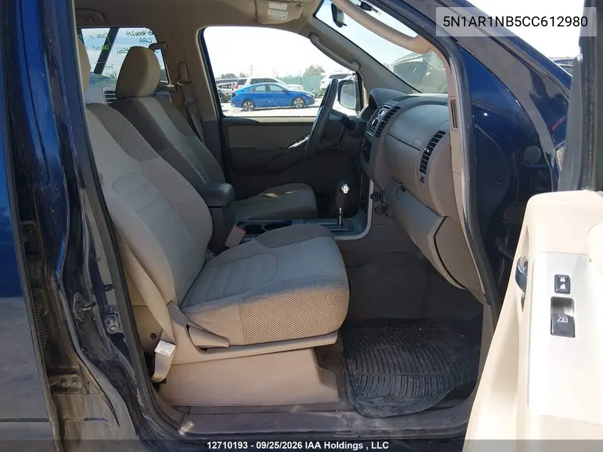 2012 NISSAN PATHFINDER VIN 5N1AR1NB5CC612980 — фото 5