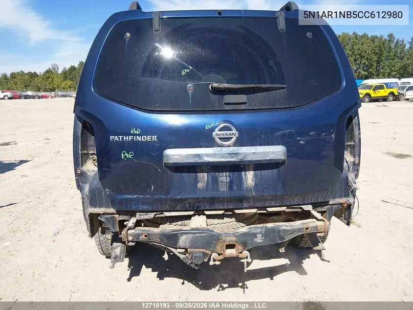 2012 NISSAN PATHFINDER VIN 5N1AR1NB5CC612980 — фото 6