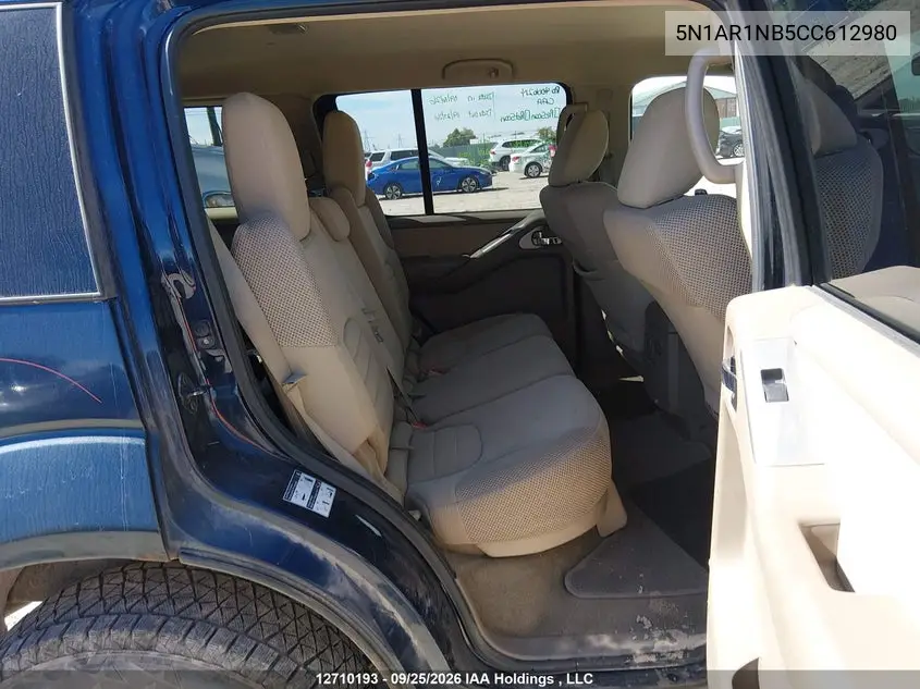 2012 NISSAN PATHFINDER VIN 5N1AR1NB5CC612980 — фото 8