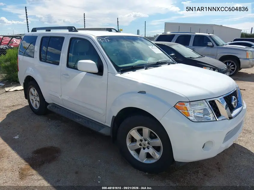 NISSAN PATHFINDER 2012, VIN 5N1AR1NNXCC604836