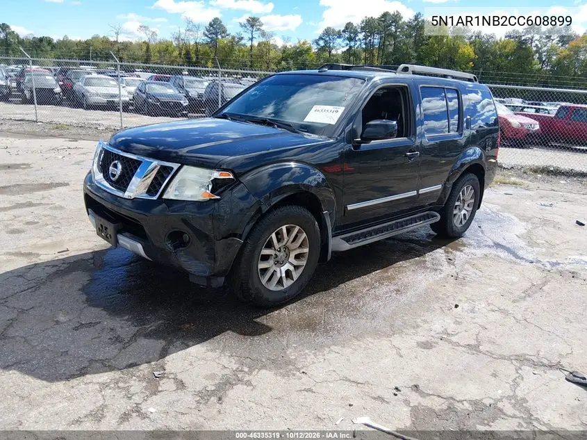 2012 NISSAN PATHFINDER VIN 5N1AR1NB2CC608899 — фото 2