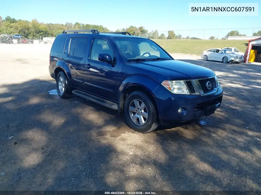 NISSAN PATHFINDER 2012, VIN 5N1AR1NNXCC607591