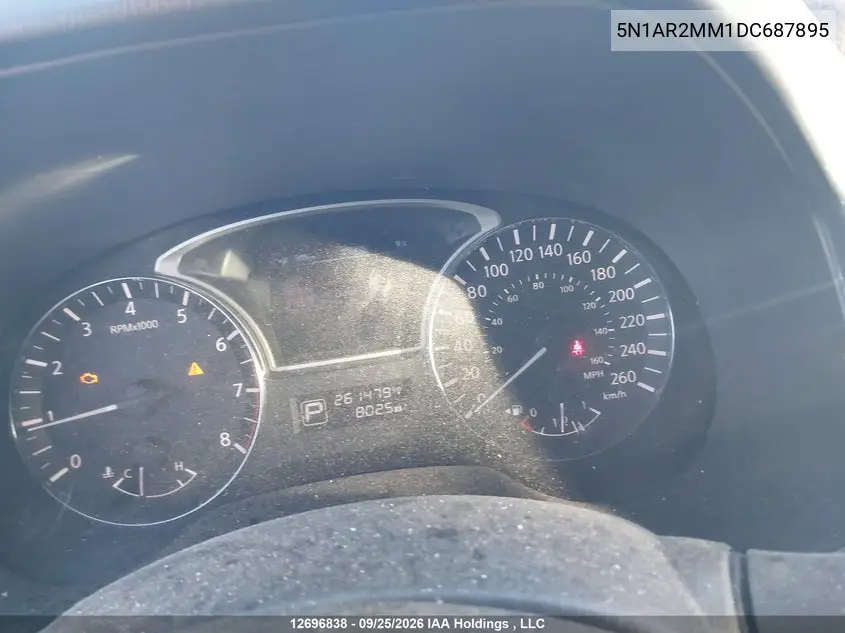 2013 NISSAN PATHFINDER VIN 5N1AR2MM1DC687895 — фото 7
