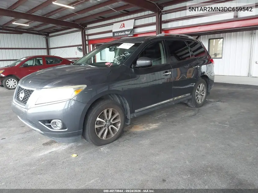 2013 NISSAN PATHFINDER VIN 5N1AR2MN3DC659542 — фото 2