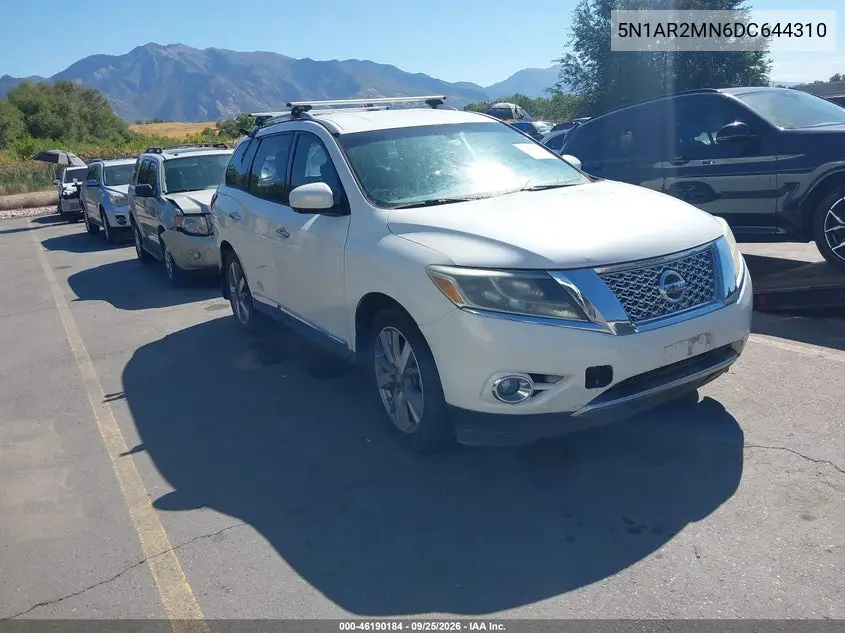 NISSAN PATHFINDER 2013, VIN 5N1AR2MN6DC644310