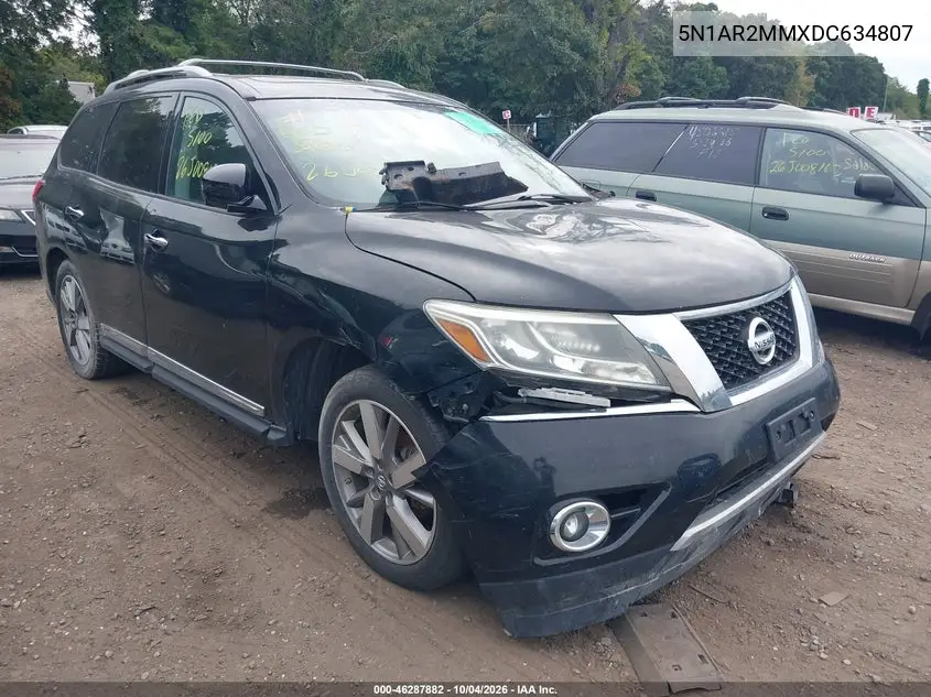 NISSAN PATHFINDER 2013, VIN 5N1AR2MMXDC634807