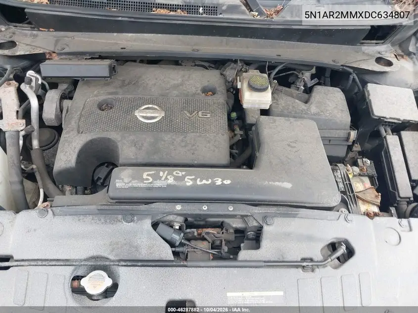 2013 NISSAN PATHFINDER VIN 5N1AR2MMXDC634807 — фото 10