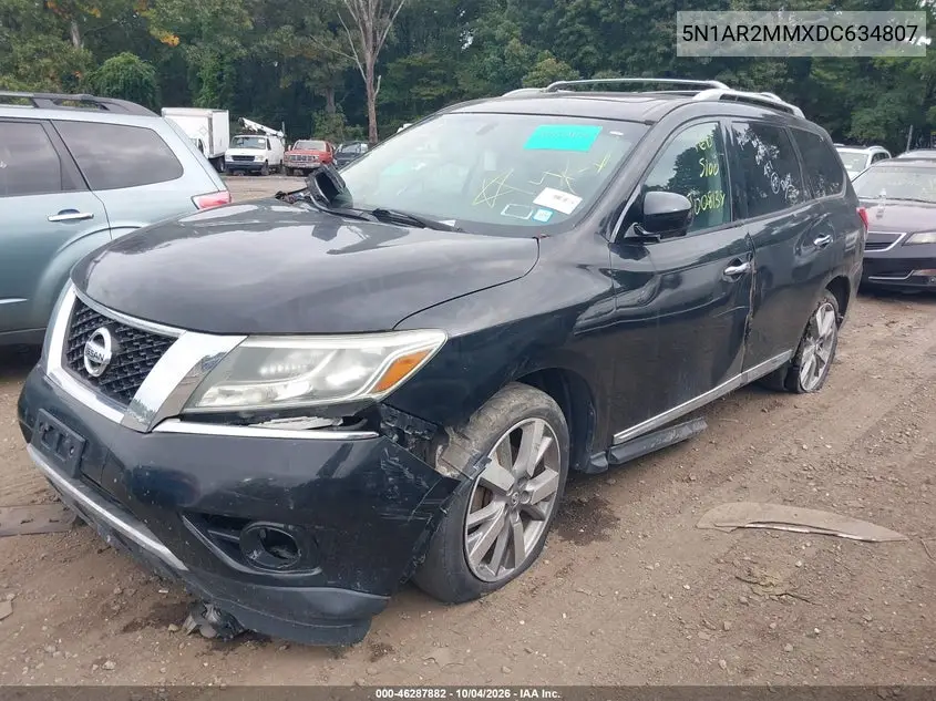 2013 NISSAN PATHFINDER VIN 5N1AR2MMXDC634807 — фото 2