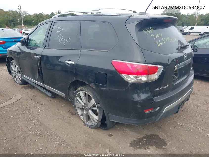 2013 NISSAN PATHFINDER VIN 5N1AR2MMXDC634807 — фото 3