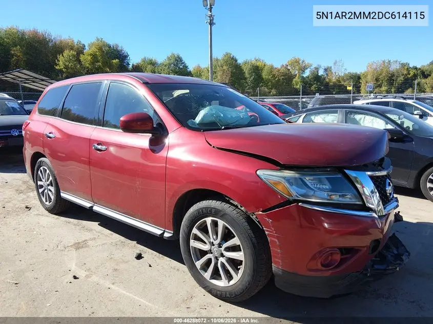 NISSAN PATHFINDER 2013, VIN 5N1AR2MM2DC614115
