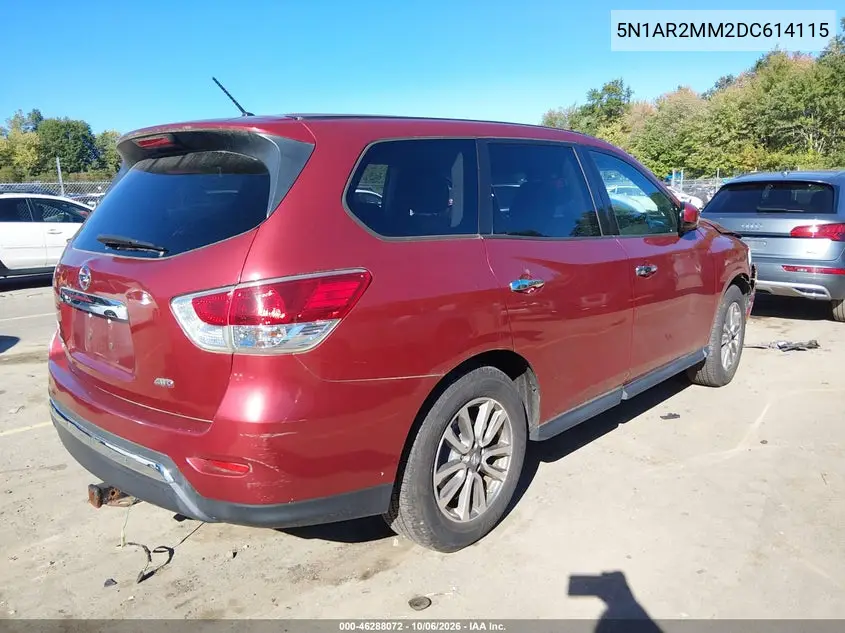 2013 NISSAN PATHFINDER VIN 5N1AR2MM2DC614115 — фото 4