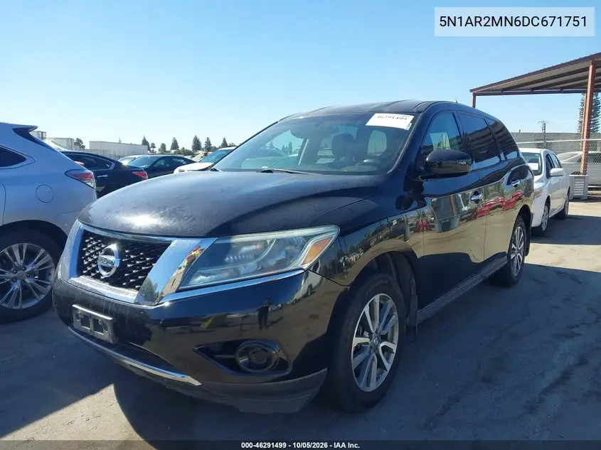2013 NISSAN PATHFINDER VIN 5N1AR2MN6DC671751 — фото 2