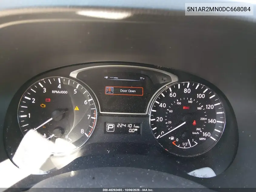 2013 NISSAN PATHFINDER VIN 5N1AR2MN0DC668084 — фото 7