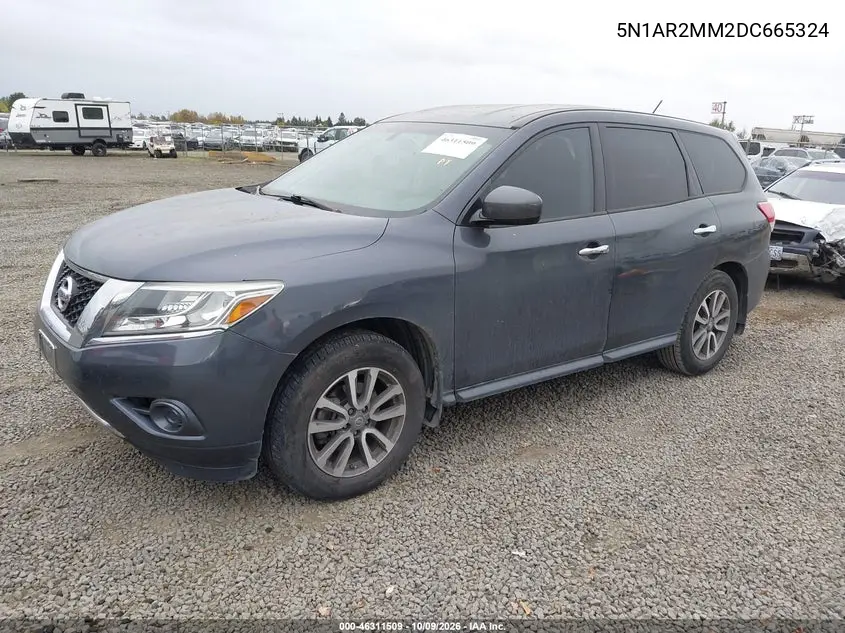 2013 NISSAN PATHFINDER VIN 5N1AR2MM2DC665324 — фото 2