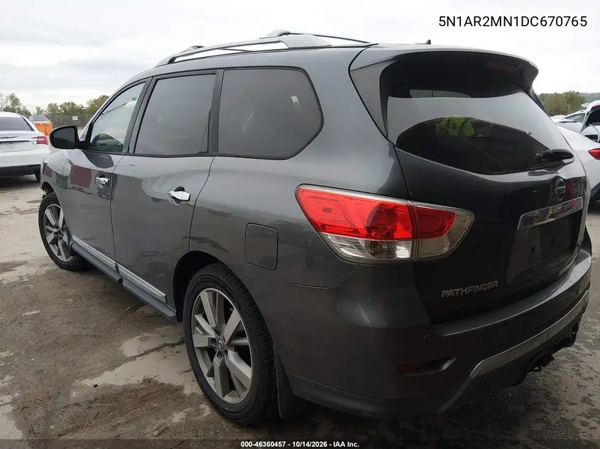 2013 NISSAN PATHFINDER VIN 5N1AR2MN1DC670765 — фото 3