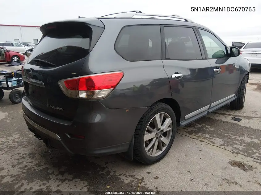 2013 NISSAN PATHFINDER VIN 5N1AR2MN1DC670765 — фото 4