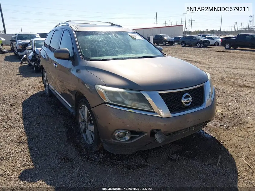 NISSAN PATHFINDER 2013, VIN 5N1AR2MN3DC679211