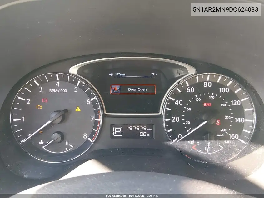 2013 NISSAN PATHFINDER VIN 5N1AR2MN9DC624083 — фото 7