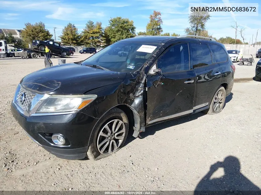 2013 NISSAN PATHFINDER VIN 5N1AR2MM5DC683672 — фото 2