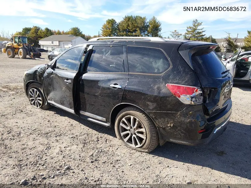 2013 NISSAN PATHFINDER VIN 5N1AR2MM5DC683672 — фото 3